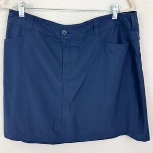 Eddie Bauer Womens Active Skort Shorts Skirt Size 16 Gorpcore Outdoor Blue